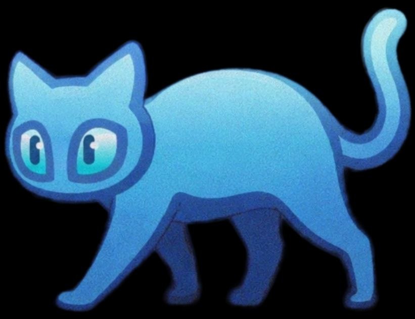 Blue Scared Cat artwork